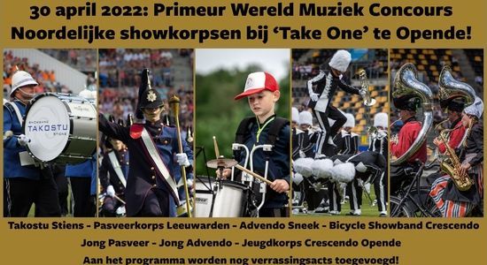 WMC-shows Noordelijke showkorpsen bij ‘Take One’ in Opende